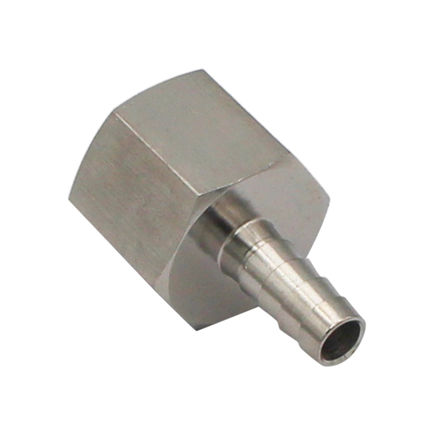 Stainless Steel Fitting - 3/4" Female NPT X 3/8" OD Barb