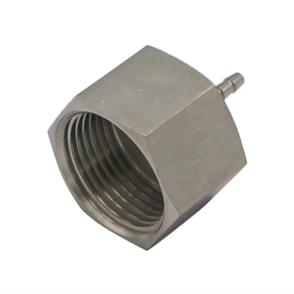 Stainless Steel Fitting - 1" Female NPT X 1/8" OD Barb