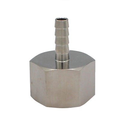 Stainless Steel Fitting - 1" Female NPT X 5/16" OD Barb