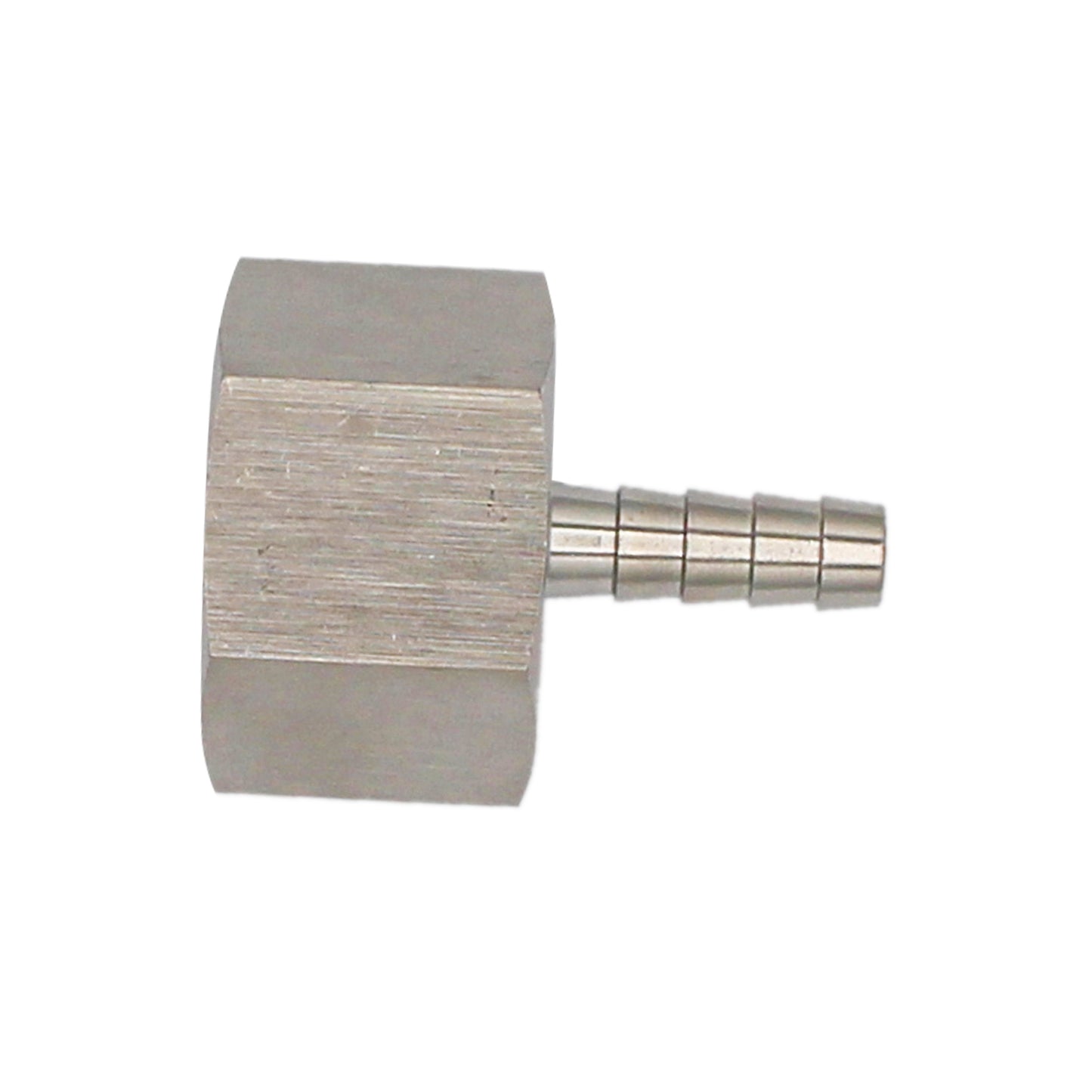 Stainless Steel Fitting - 1" Female NPT X 5/16" OD Barb