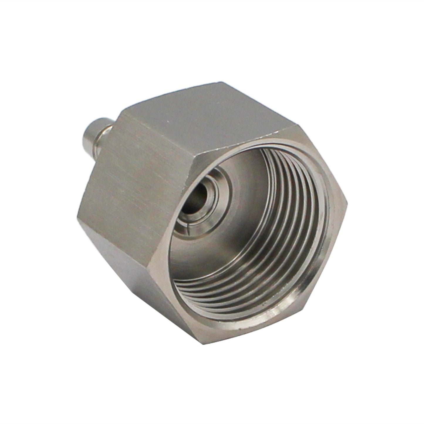 Stainless Steel Fitting - 1" Female NPT X 5/16" OD Barb