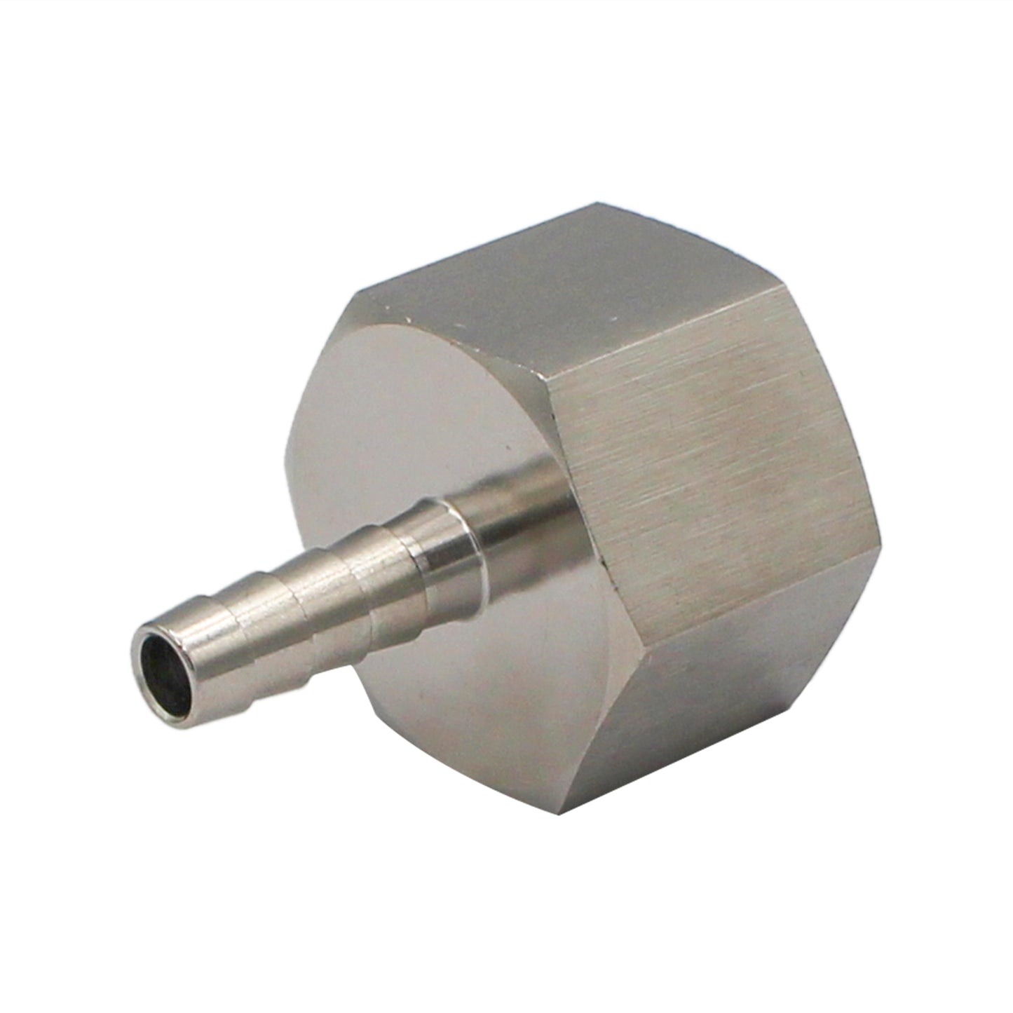 Stainless Steel Fitting - 1" Female NPT X 5/16" OD Barb