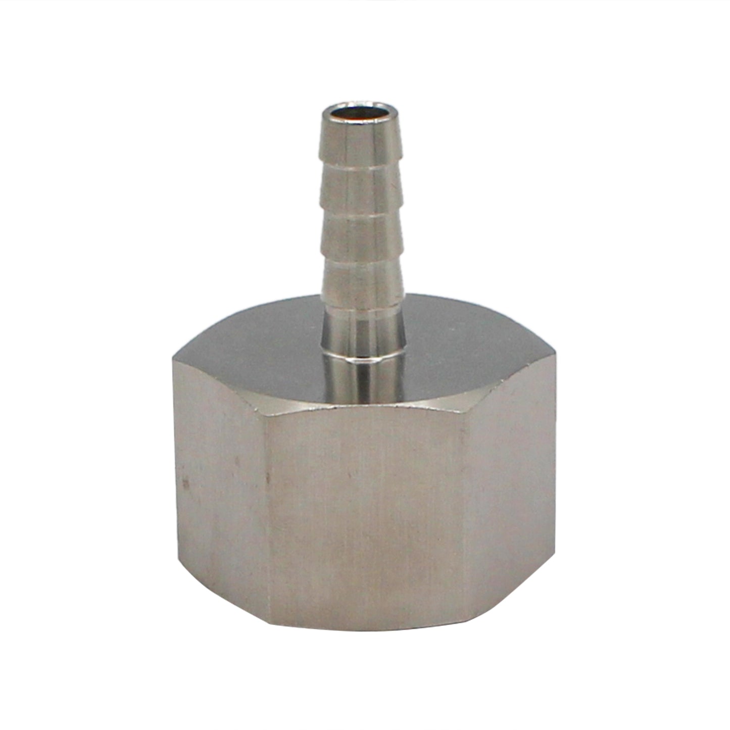 Stainless Steel Fitting - 1" Female NPT X 5/16" OD Barb