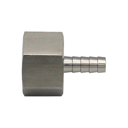 Stainless Steel Fitting - 1" Female NPT X 3/8" OD Barb