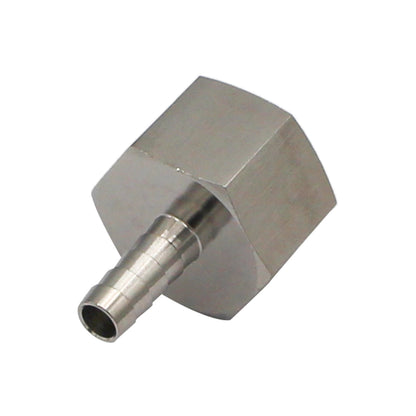 Stainless Steel Fitting - 1" Female NPT X 3/8" OD Barb