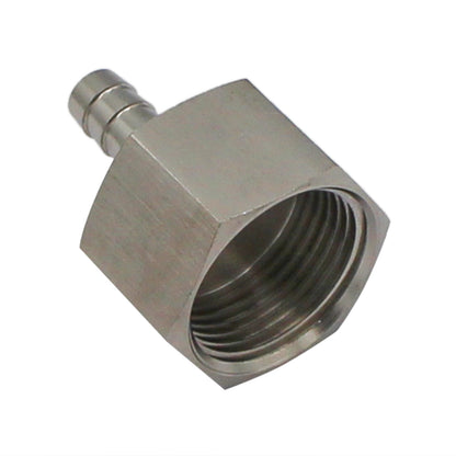 Stainless Steel Fitting - 1" Female NPT X 3/8" OD Barb