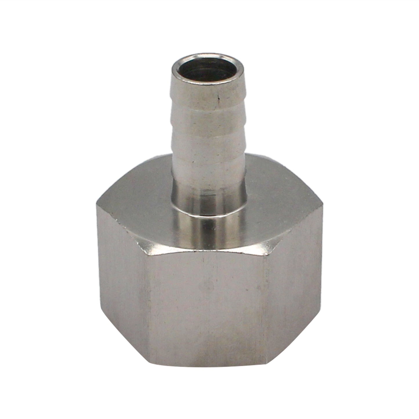 Stainless Steel Fitting - 1" Female NPT X 1/2" OD Barb