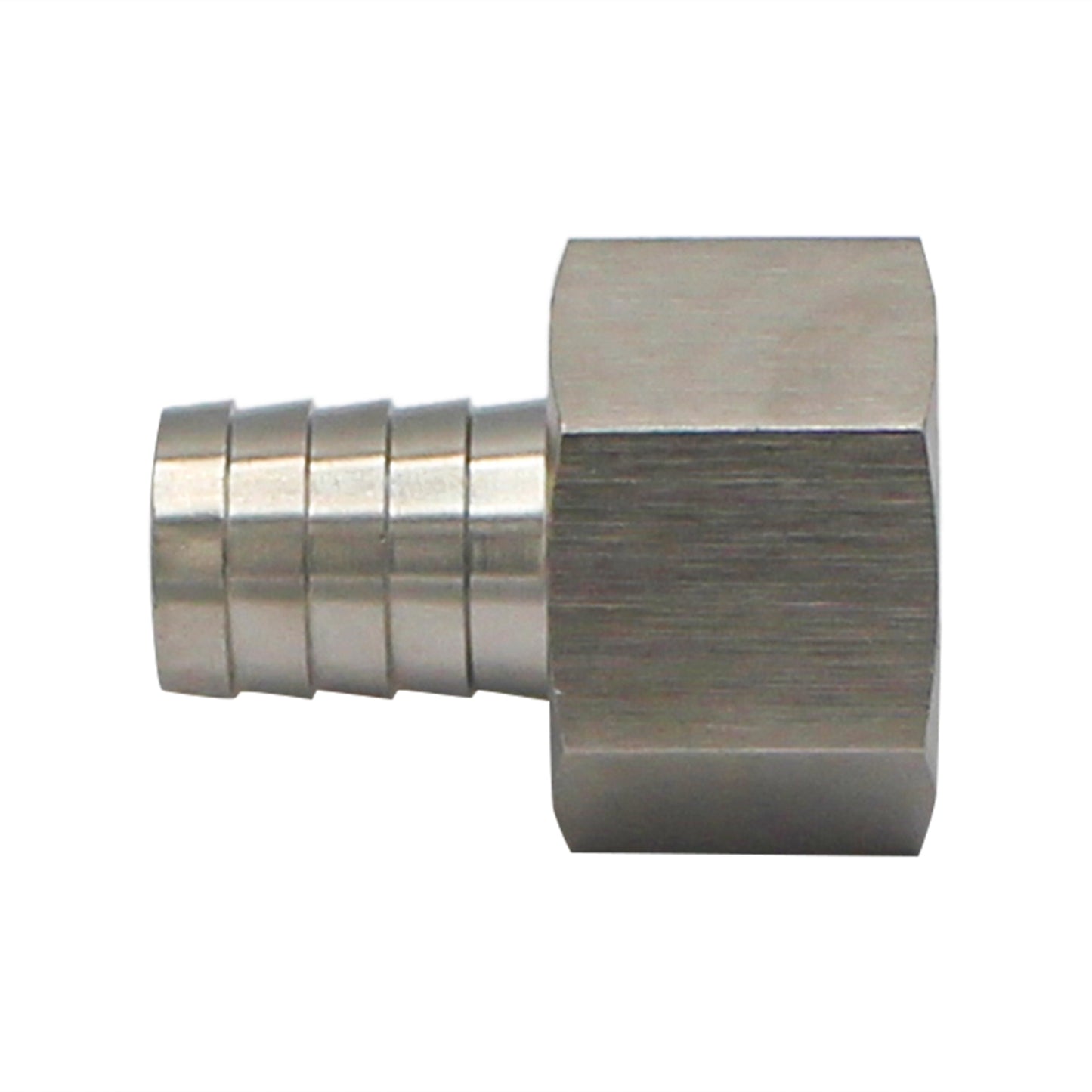Stainless Steel Fitting - 1" Female NPT X 3/4" OD Barb