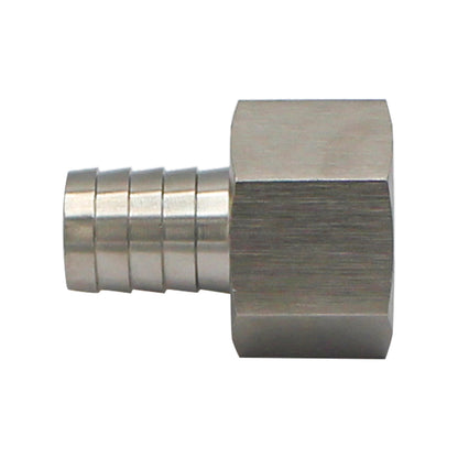 Stainless Steel Fitting - 1" Female NPT X 3/4" OD Barb