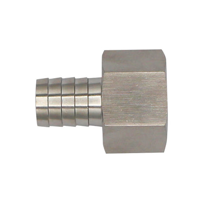 Stainless Steel Fitting - 1" Female NPT X 3/4" OD Barb
