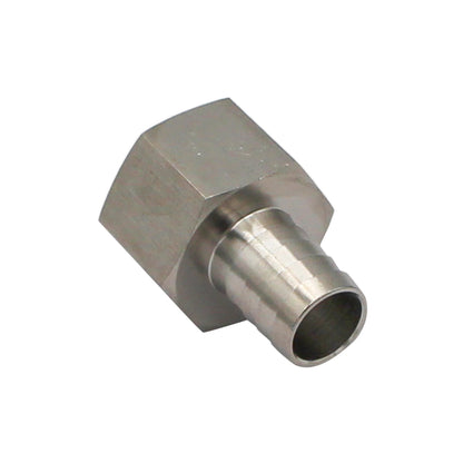 Stainless Steel Fitting - 1" Female NPT X 3/4" OD Barb