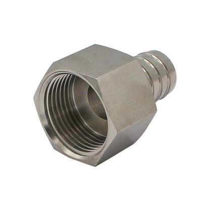 Stainless Steel Fitting - 1" Female NPT X 3/4" OD Barb