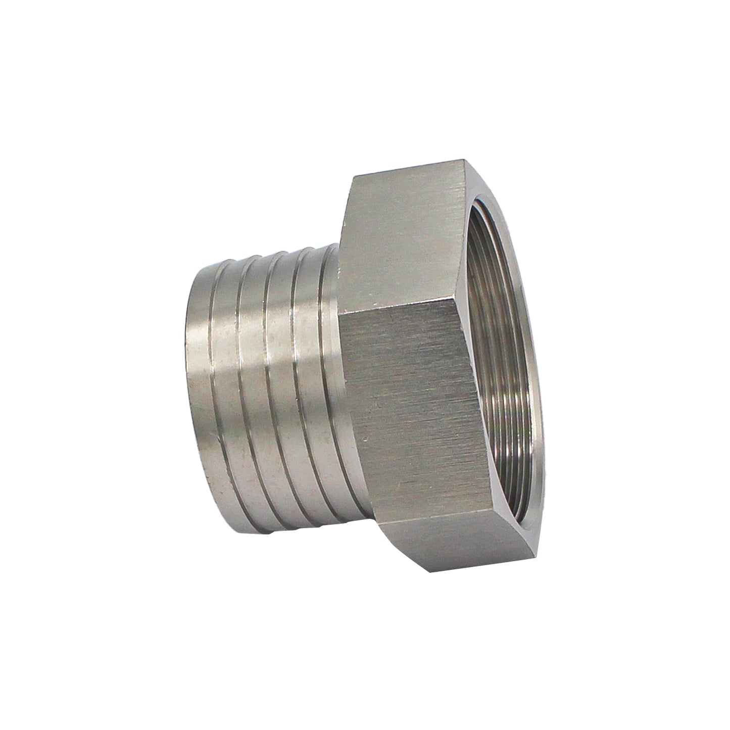 Stainless Steel Fitting - 2" Female NPT X 2" OD Barb | Compact