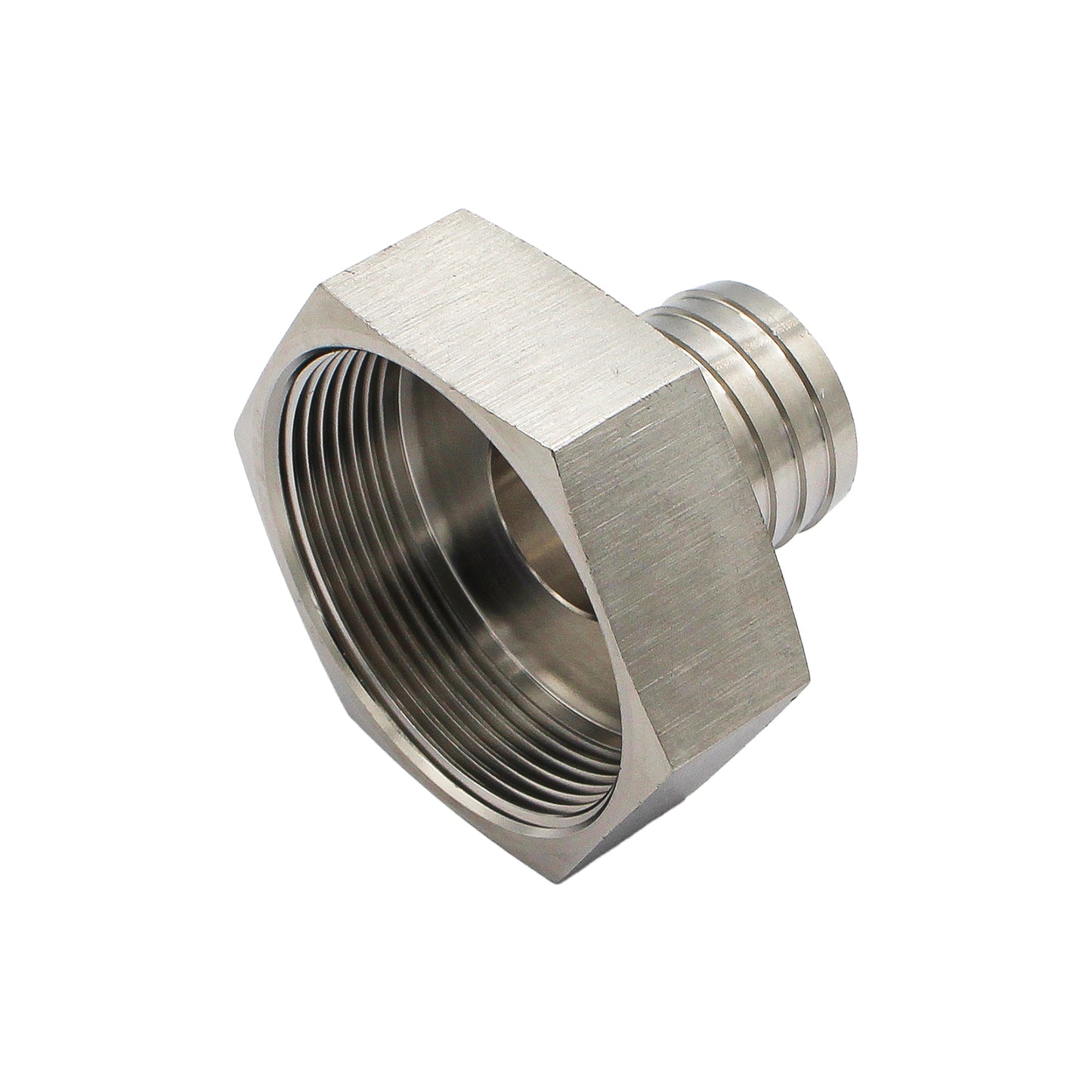 Stainless Steel Fitting - 2" Female NPT X 1 1/4" OD Barb