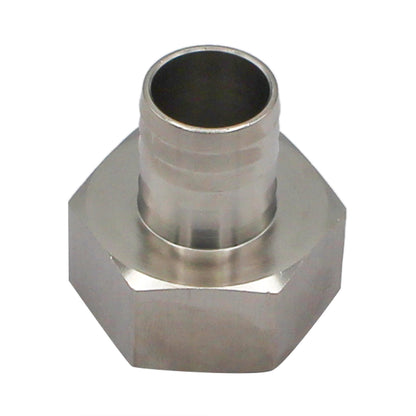 Stainless Steel Fitting - 1 1/4" Female NPT X 1" OD Barb