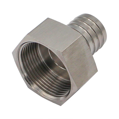 Stainless Steel Fitting - 1 1/4" Female NPT X 1" OD Barb