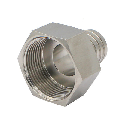 Stainless Steel Fitting - 1 1/4" Female NPT X 1" OD Barb