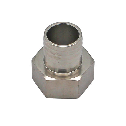 Stainless Steel Fitting - 1 1/4" Female NPT X 1 1/4" OD Barb