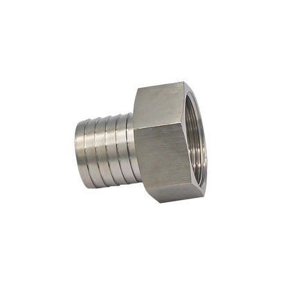Stainless Steel Fitting - 1 1/4" Female NPT X 1 1/4" OD Barb