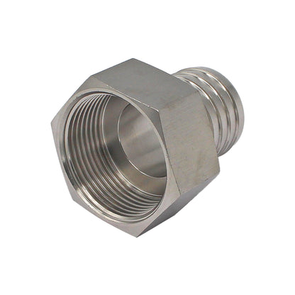 Stainless Steel Fitting - 1 1/4" Female NPT X 1 1/4" OD Barb