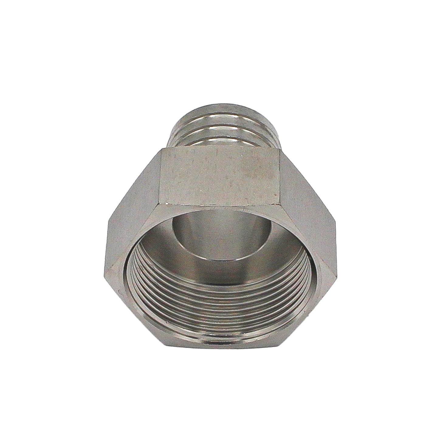 Stainless Steel Fitting - 1 1/2" Female NPT X 1 1/4" OD Barb