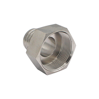 Stainless Steel Fitting - 1 1/2" Female NPT X 1 1/4" OD Barb
