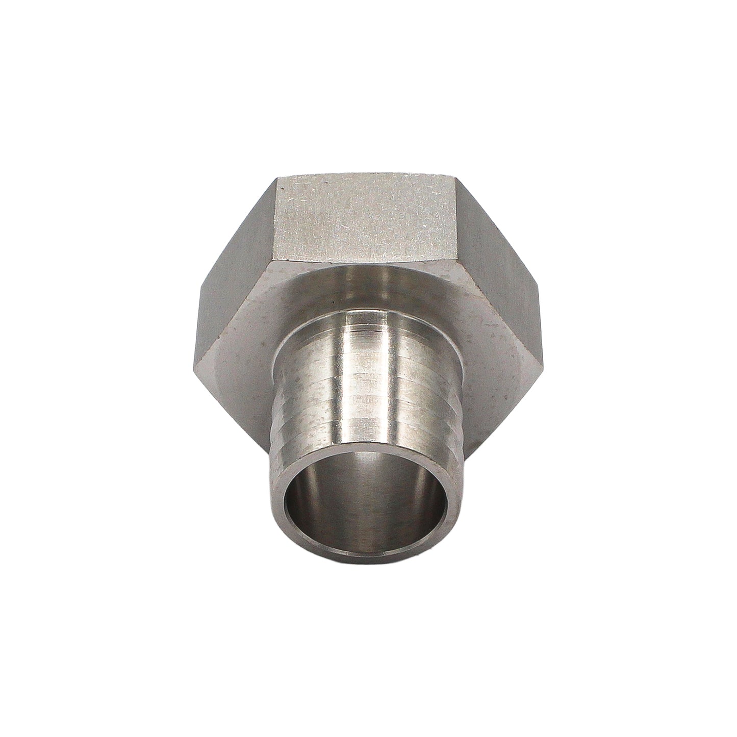 Stainless Steel Fitting - 1 1/2" Female NPT X 1 1/4" OD Barb