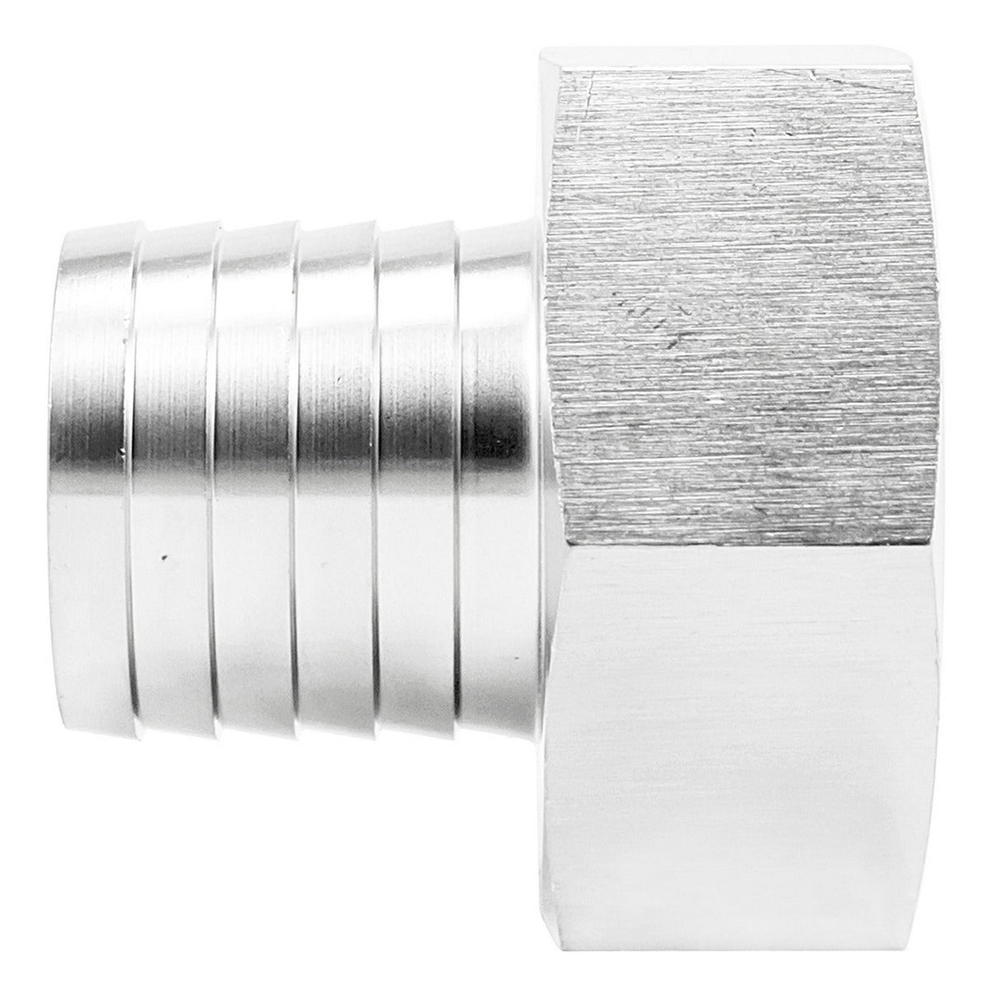 Stainless Steel Fitting - 1 1/2" Female NPT X 1 1/4" OD Barb