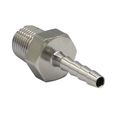 Stainless Steel Fitting - 1/8" Male NPT X 1/8" OD Barb