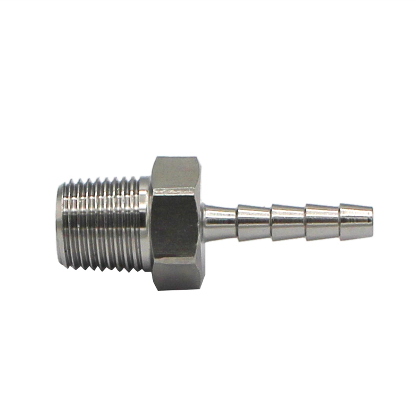 Stainless Steel Fitting - 1/8" Male NPT X 1/8" OD Barb