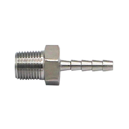 Stainless Steel Fitting - 1/8" Male NPT X 1/8" OD Barb