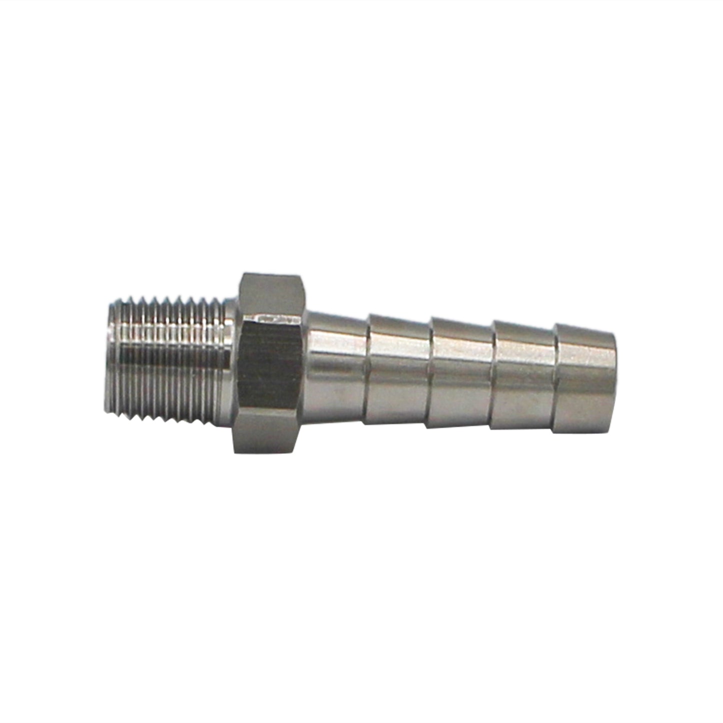 Stainless Steel Fitting - 1/8" Male NPT X 5/16" OD Barb