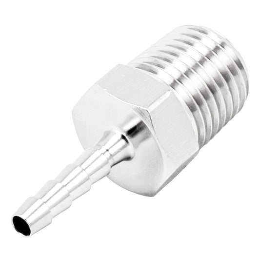 Stainless Steel Fitting - 1/4" Male NPT X 1/8" OD Barb