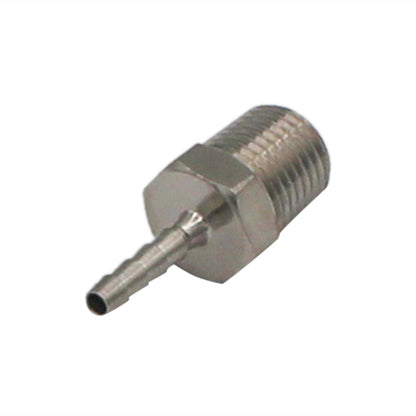 Stainless Steel Fitting - 1/4" Male NPT X 1/8" OD Barb