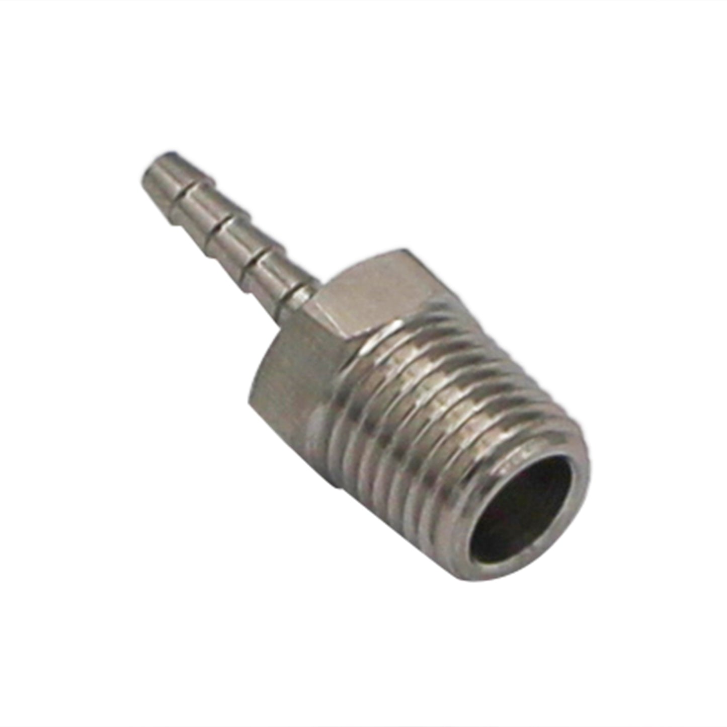 Stainless Steel Fitting - 1/4" Male NPT X 1/8" OD Barb