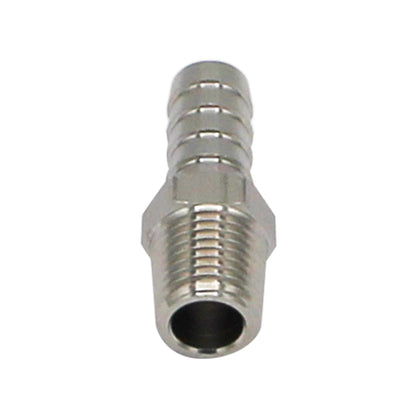 Stainless Steel Fitting - 1/4" Male NPT X 3/8" OD Barb