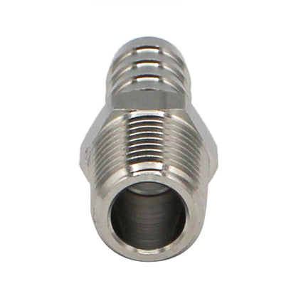 Stainless Steel Fitting - 1/4" Male NPT X 3/8" OD Barb