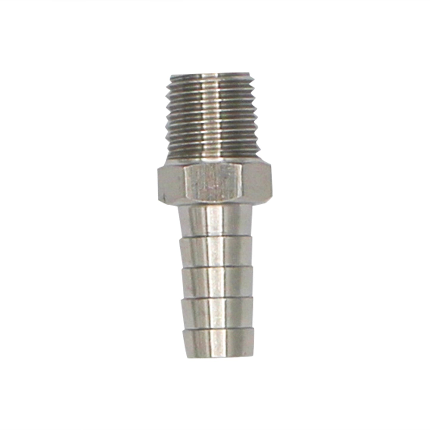 Stainless Steel Fitting - 1/4" Male NPT X 3/8" OD Barb