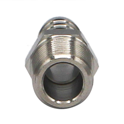 Stainless Steel Fitting - 1/4" Male NPT X 3/8" OD Barb