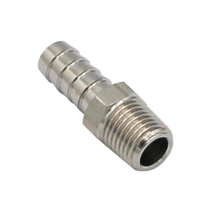 Stainless Steel Fitting - 1/4" Male NPT X 3/8" OD Barb