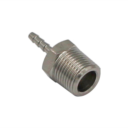 Stainless Steel Fitting - 3/8" Male NPT X 1/8" OD Barb