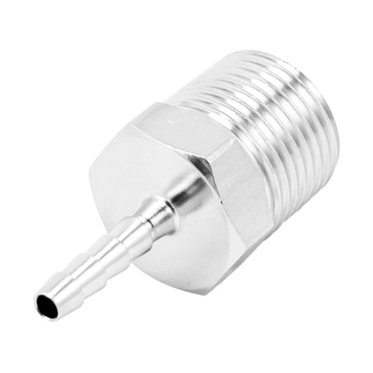 Stainless Steel Fitting - 3/8" Male NPT X 1/8" OD Barb