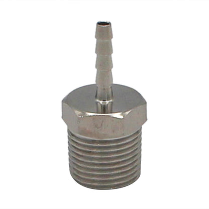 Stainless Steel Fitting - 3/8" Male NPT X 1/8" OD Barb