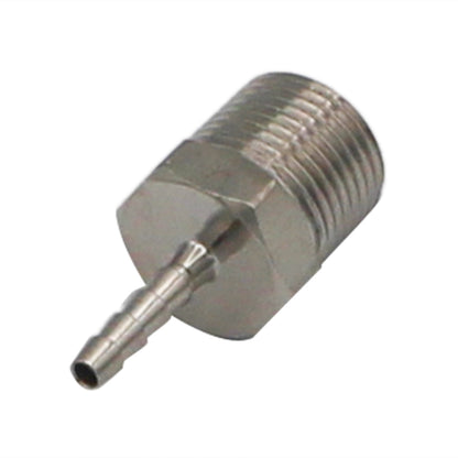 Stainless Steel Fitting - 3/8" Male NPT X 1/8" OD Barb
