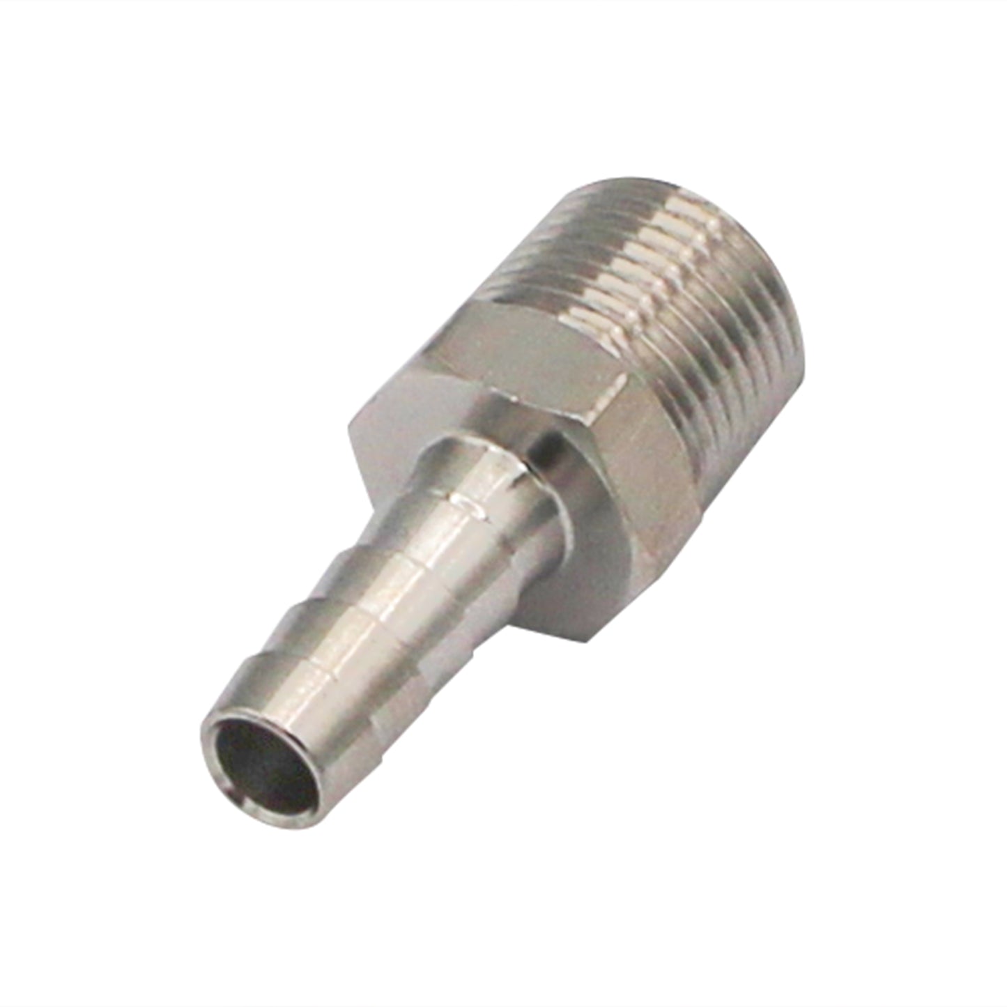 Stainless Steel Fitting - 3/8" Male NPT X 5/16" OD Barb