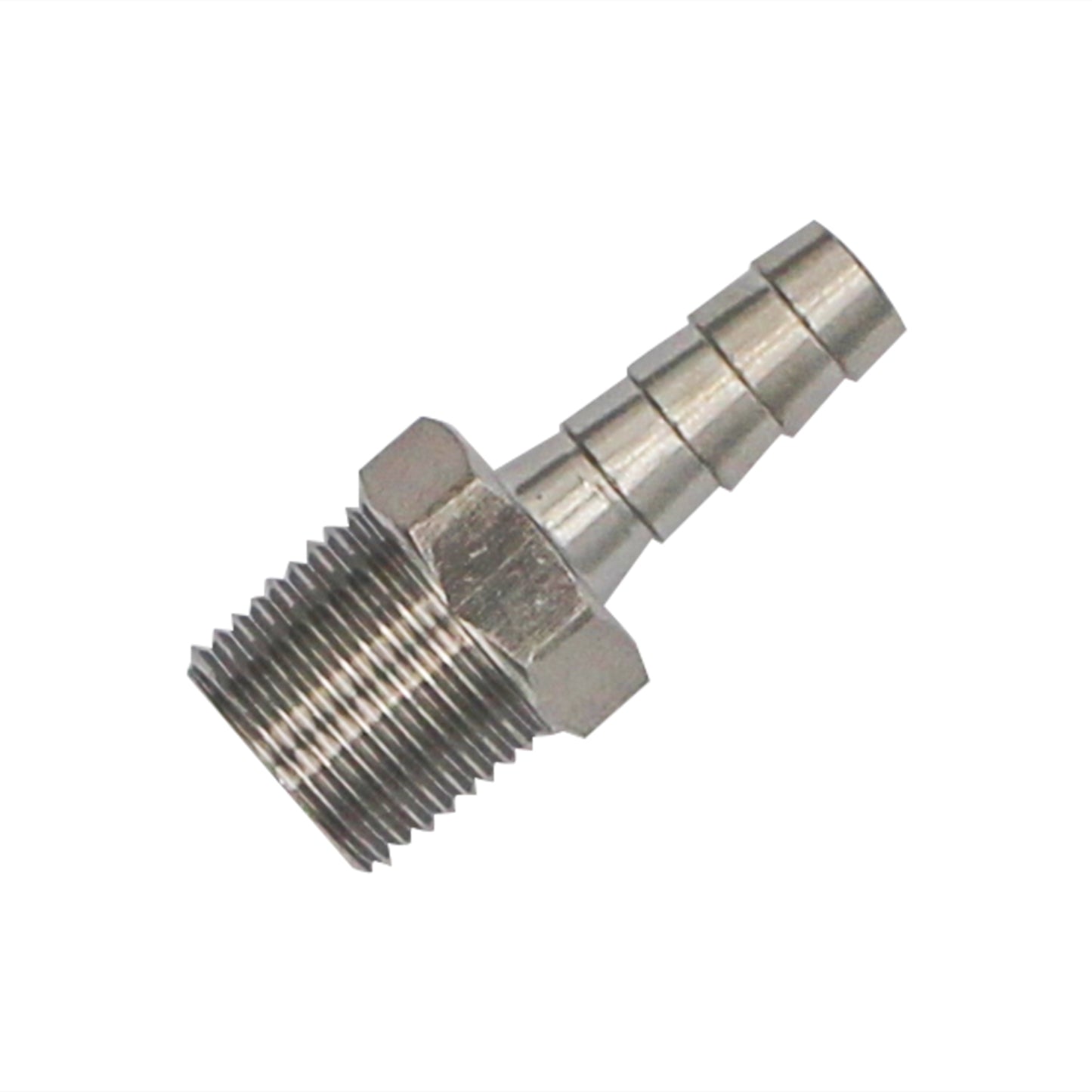 Stainless Steel Fitting - 3/8" Male NPT X 5/16" OD Barb