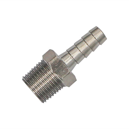 Stainless Steel Fitting - 3/8" Male NPT X 5/16" OD Barb