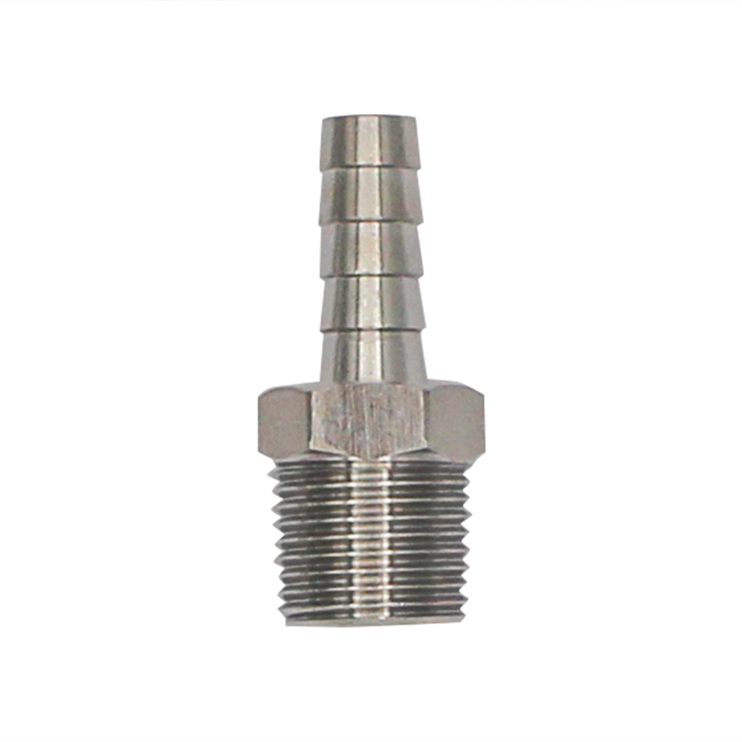 Stainless Steel Fitting - 3/8" Male NPT X 5/16" OD Barb