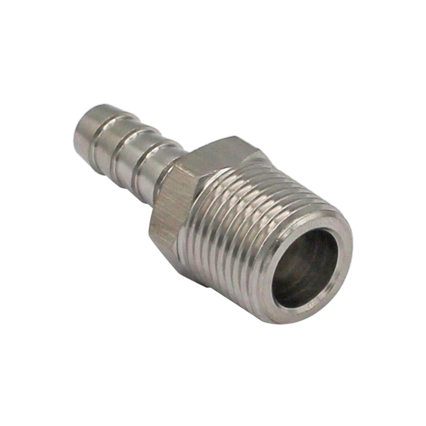 Stainless Steel Fitting - 3/8" Male NPT X 5/16" OD Barb