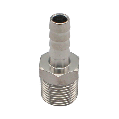 Stainless Steel Fitting - 3/8" Male NPT X 5/16" OD Barb
